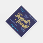 Rosh Hashanah Jewish Hebrew New Year Card Servet (Hoek)