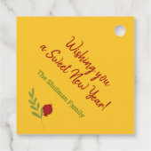 Rosh Hashanah Jewish New Year-Shana Tovah Bedankjes Labels (Achterkant)