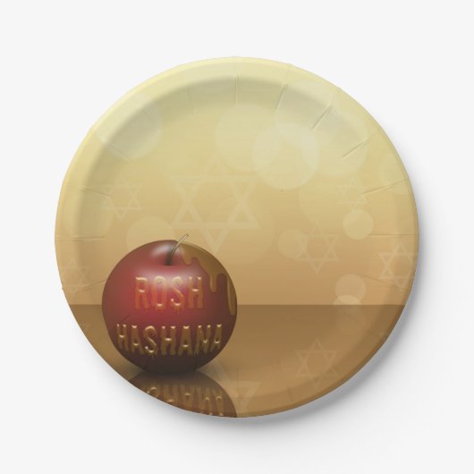 Rosh Hashanah Joods nieuwjaar - Bord papier (Voorkant)