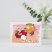 Rosh Hashanah| Joods nieuwjaar Feestdagenkaart (Staand voorkant)