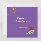 Rosh Hashanah Joods Nieuwjaar Feestdagenkaart (Achterkant)