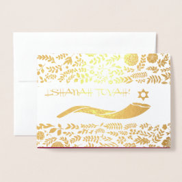 Rosh Hashanah | Joods nieuwjaar Folie Kaarten