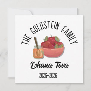 Rosh Hashanah Joods Nieuwjaar Gepersonaliseerde Na Feestdagenkaart