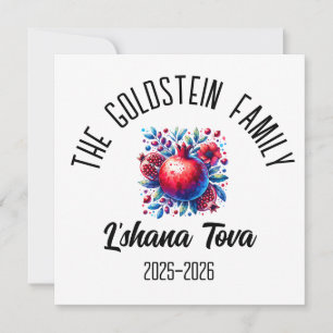 Rosh Hashanah Joods Nieuwjaar Gepersonaliseerde Na Feestdagenkaart