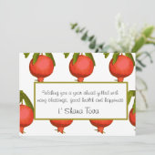 Rosh Hashanah Joods Nieuwjaar Groet Feestdagenkaart (Staand voorkant)