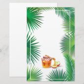 Rosh Hashanah Joods Nieuwjaar Honing Palm bladeren Briefpapier (Voorkant / Achterkant)