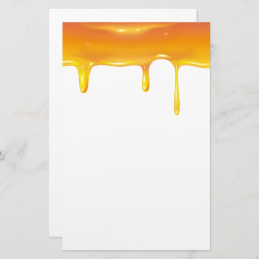 Rosh Hashanah Joods Nieuwjaar Zoete Honing Drops Briefpapier (Voorkant / Achterkant)