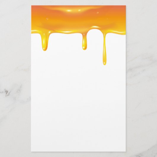 Rosh Hashanah Joods Nieuwjaar Zoete Honing Drops Briefpapier (Voorkant)