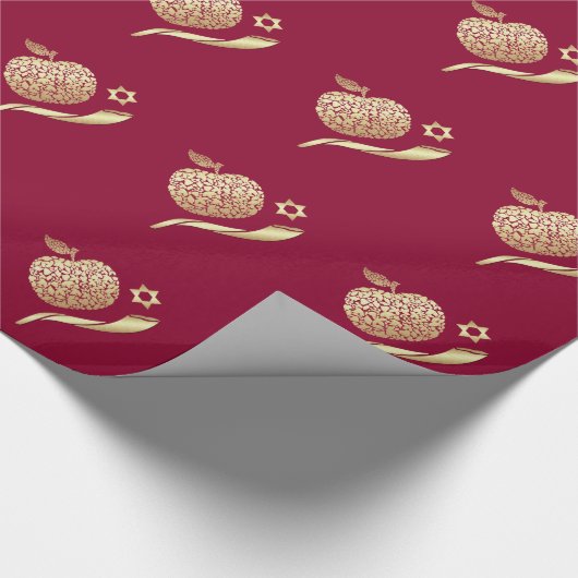 Rosh Hashanah, Joods nieuwjaarsgeschenk Cadeaupapier (Hoek)