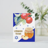Rosh Hashanah. Joods nieuwjaarsprogramma Feestdagenkaart (Staand voorkant)