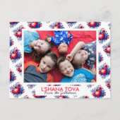 Rosh Hashanah Joodse Nieuwjaar Familiefoto Feestdagenkaart (Voorkant)