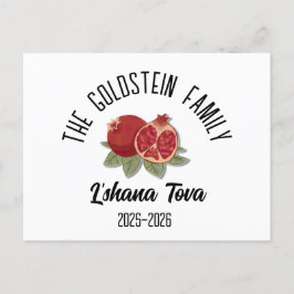 Rosh Hashanah Joodse Nieuwjaar gepersonaliseerde n Feestdagenkaart