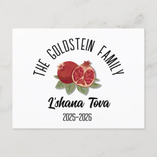 Rosh Hashanah Joodse Nieuwjaar gepersonaliseerde n Feestdagenkaart