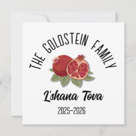 Rosh Hashanah Joodse Nieuwjaar gepersonaliseerde n Feestdagenkaart