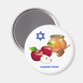 Rosh Hashanah | Joodse nieuwjaarscadeau Magneet (Voorkant / Achterkant)