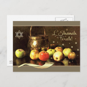 Rosh Hashanah   Joodse nieuwjaarskunst Briefkaart