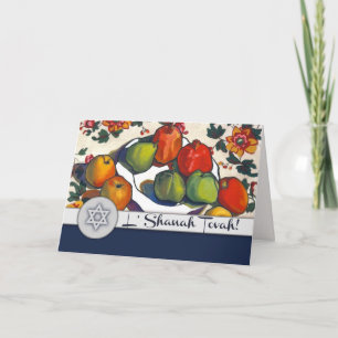 Rosh Hashanah Joodse nieuwjaarskunst Feestdagen Kaart