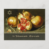 Rosh Hashanah. Joodse nieuwjaarskunst Feestdagenkaart (Voorkant)