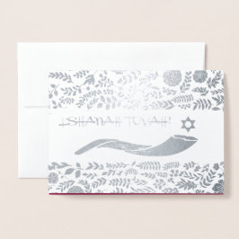 Rosh Hashanah | Joodse nieuwjaarsluxe Folie Kaarten