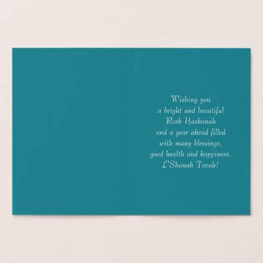 Rosh Hashanah | Joodse Wenskaarten van het Folie Kaarten (Binnen)