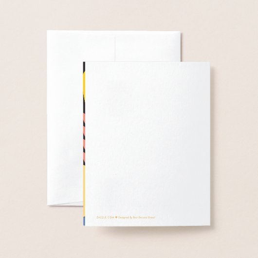 Rosh Hashanah Jwish New Year Hebrew Folie Kaarten (Met envelop)