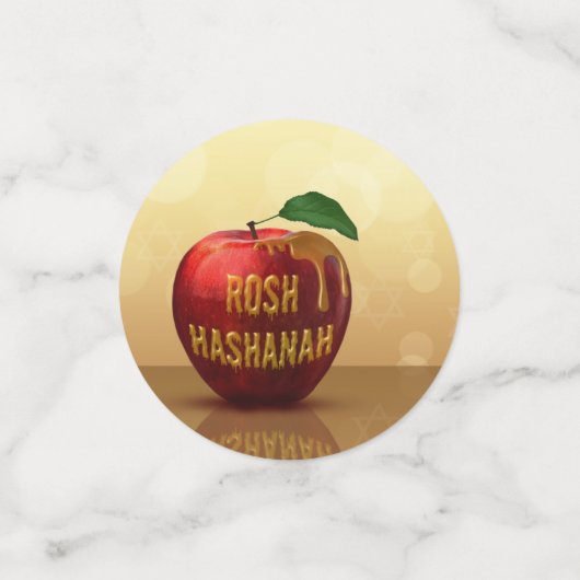 Rosh Hashanah Jwish New Year Honey Apple Confetti (Kleine voorkant)