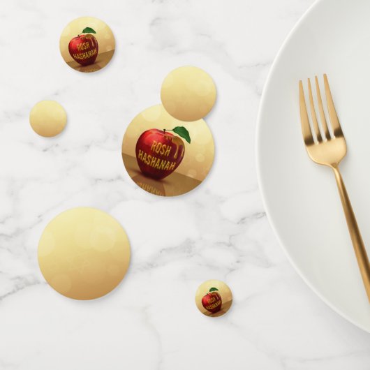 Rosh Hashanah Jwish New Year Honey Apple Confetti (Groep)