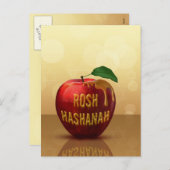 Rosh Hashanah Jwish New Year Honey Apple Feestdagenkaart (Voorkant / Achterkant)