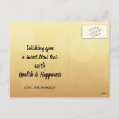 Rosh Hashanah Jwish New Year Honey Apple Feestdagenkaart (Achterkant)