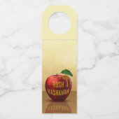 Rosh Hashanah Jwish New Year Honey Apple Flessenhanger (Voorkant)