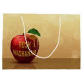 Rosh Hashanah Jwish New Year Honey Apple Groot Cadeauzakje (Achterkant)