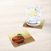 Rosh Hashanah Jwish New Year Honey Apple Kartonnen Onderzetters (Insitu)