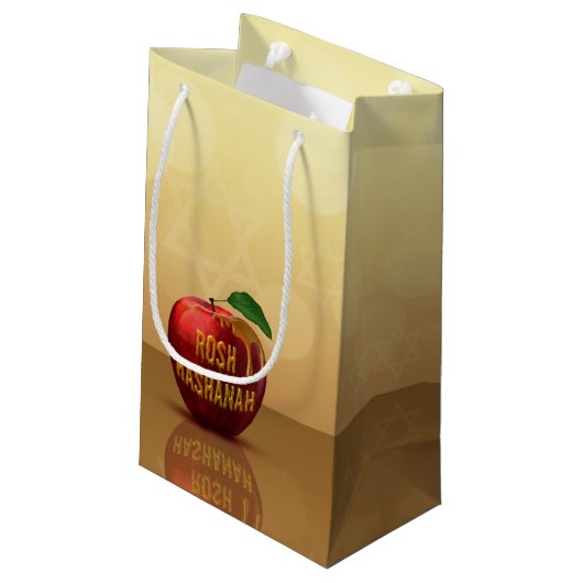 Rosh Hashanah Jwish New Year Honey Apple Klein Cadeauzakje (Achterkant Gekanteld)
