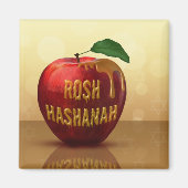 Rosh Hashanah Jwish New Year Honey Apple Magneet (Voorkant)