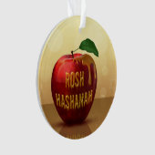 Rosh Hashanah Jwish New Year Honey Apple Ornament (voorkant)