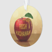 Rosh Hashanah Jwish New Year Honey Apple Ornament (voorkant)