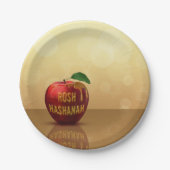 Rosh Hashanah Jwish New Year Honey Apple Papieren Bordje (Voorkant)