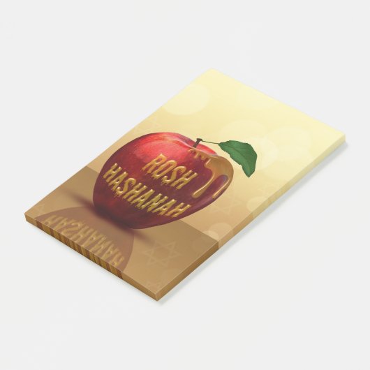 Rosh Hashanah Jwish New Year Honey Apple Post-it® Notes (Schuin)