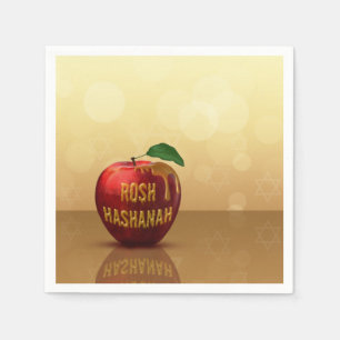 Rosh Hashanah Jwish New Year Honey Apple Servet
