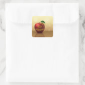 Rosh Hashanah Jwish New Year Honey Apple Vierkante Sticker (Tas)