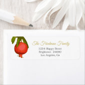 Rosh Hashanah Jwish New Year Pomegranate Etiket (Insitu)