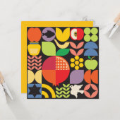 Rosh Hashanah Jwish New Year Pomegranate Honey Ca Kaart (Voorkant / Achterkant in situ)