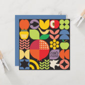 Rosh Hashanah Jwish New Year Pomegranate Honey Kaart (Voorkant / Achterkant in situ)