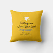 Rosh Hashanah Jwish New Year Pomegranate Honey Kussen (Achterkant)