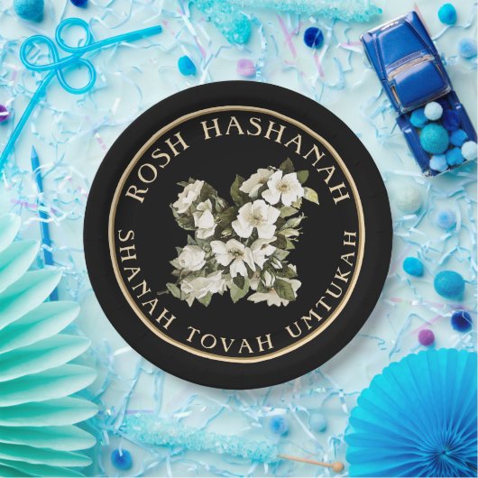 Rosh Hashanah Jwish New Year Shanah Tovah Papieren Bordje (Feest)