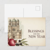 Rosh Hashanah Jwish nieuwjaar Briefkaart (Voorkant / Achterkant)