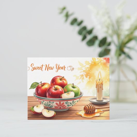 Rosh Hashanah Jwish nieuwjaar Briefkaart (Staand voorkant)