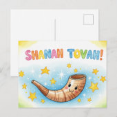 Rosh Hashanah Jwish nieuwjaar Briefkaart (Voorkant / Achterkant)