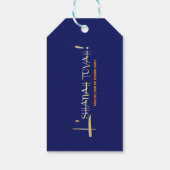 Rosh Hashanah Jwish nieuwjaar Cadeaulabel (Achterkant)
