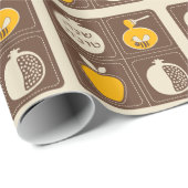 Rosh Hashanah Jwish nieuwjaar Cadeaupapier (Rol Hoek)